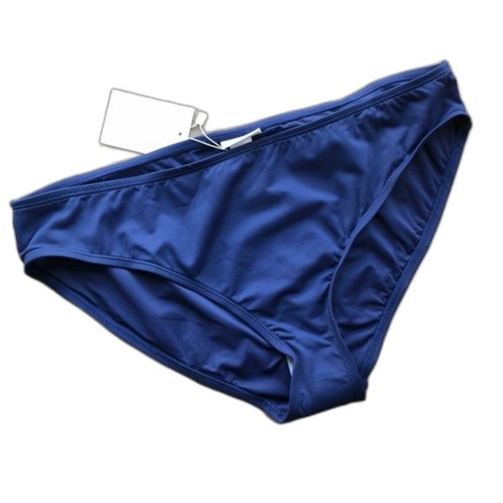 Andie Swim Classic Bikini Bottom Womens XL Navy Blue Low Rise Nautical New